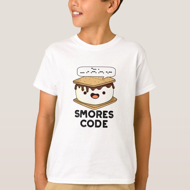 Smores Code Funny Food Pun  T-Shirt (Front)
