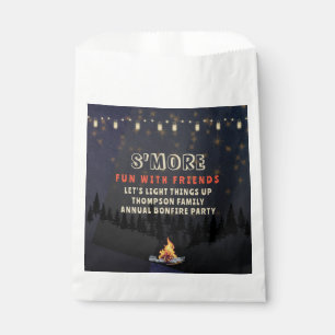 S'mores Fun Bonfire Backyard Cookout Friendsgiving Favor Bag