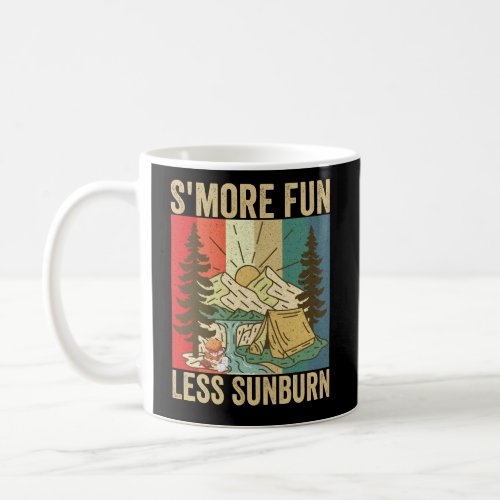 Smores Fun Less Sunburn Funny Vintage Outdoors  Coffee Mug