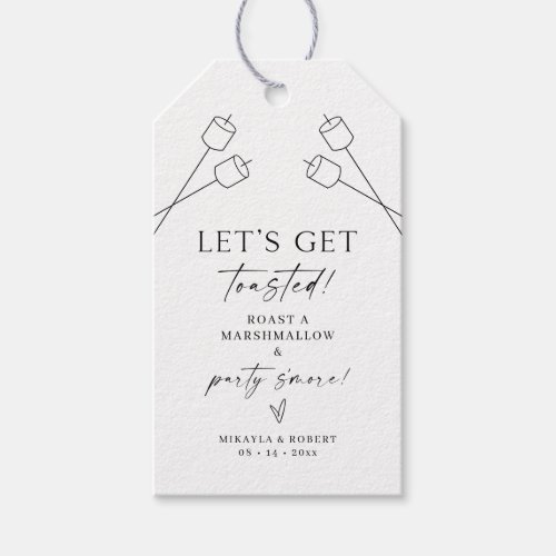 Smores Gift Tag Wedding Party Favor Label 