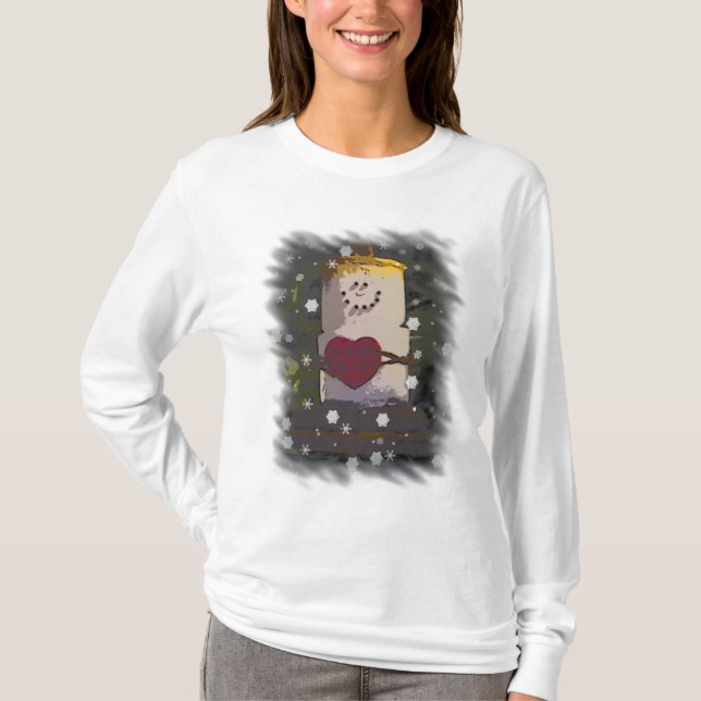 S'Mores I Burn For U  Snowman Shirt (Front)