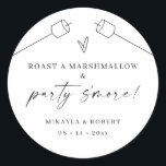 S'mores Kit Favor Labels Wedding Party Gift<br><div class="desc">Use our favor tags on your s'mores kit party favors for your rustic themed wedding or outdoor holiday event.</div>