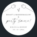 S'mores Kit Favor Labels Wedding Party Gift<br><div class="desc">Use our favor tags on your s'mores kit party favors for your rustic themed wedding or outdoor holiday event.</div>