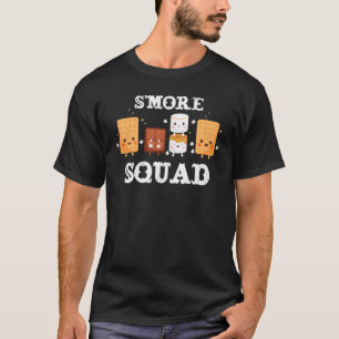 S'mores Marshmallows Camping Smores Squad T-Shirt