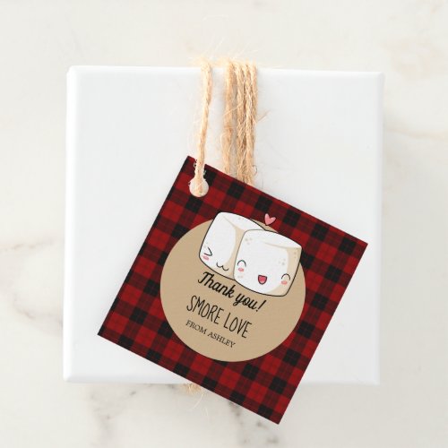 Smores Marshmallows Kids Birthday Party Favor Tags