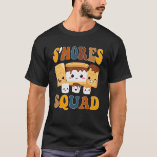 S'mores Marshmallows Smores Squad Camping Campfir T-Shirt