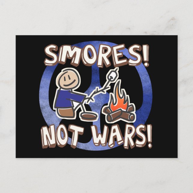 S'mores Not Wars Postcard (Front)