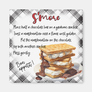 Smores Recipe Magnet
