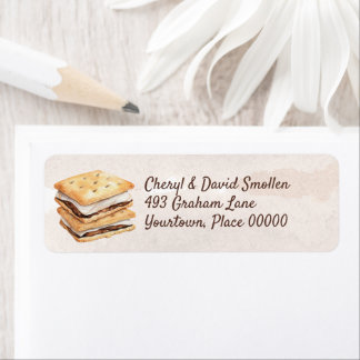 S'mores Return Address Label