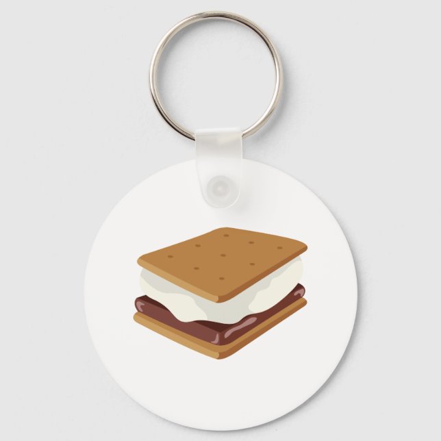 Smores Sandwich Keychain (Front)