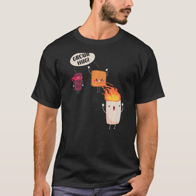 Smores S'mores Marshmallow Camping Roasting Bonfir T-Shirt (Front)