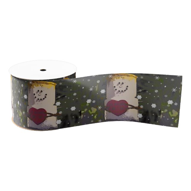 S'Mores Snowman in the Snow Grosgrain Ribbon (Spool)