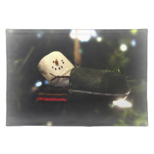 S'mores Snowman Sleepingbag Placemat