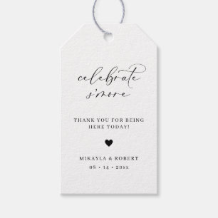 S'mores Wedding Party Favor Gift Tag Label R100