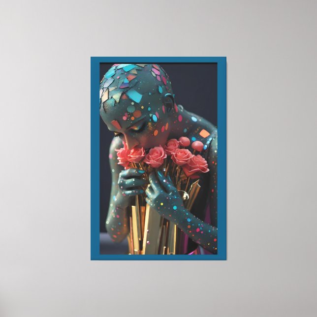 Smothering, Smattering Love Goddess - Ken Gage Art Canvas Print (Front)