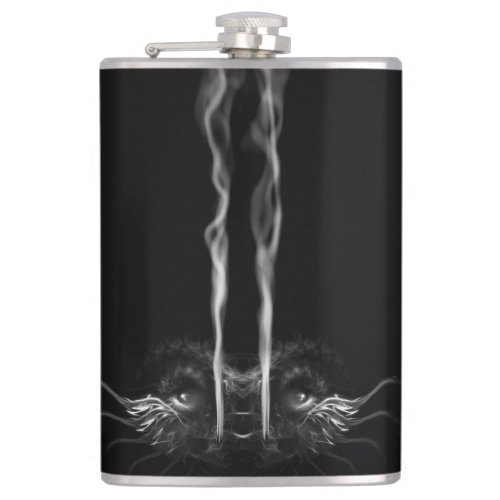 SMOULDER NOIR Dragon Smoke Ignition Fuel Black Hip Flask