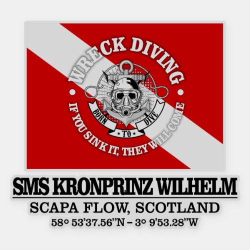 SMS Kronprinz Wilhelm best wrecks Sticker