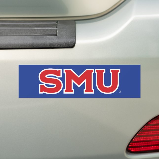 SMU BUMPER STICKER (On Car)