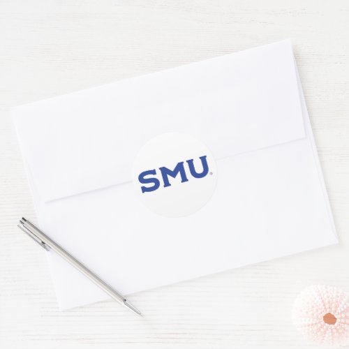 SMU CLASSIC ROUND STICKER