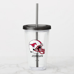 SMU Football Acrylic Tumbler