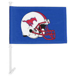 SMU Football Car Flag