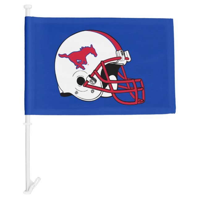 SMU Football Car Flag (Front)
