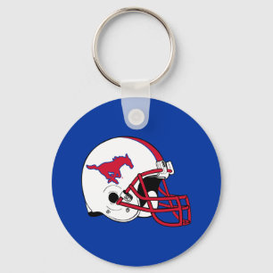 SMU Football Keychain