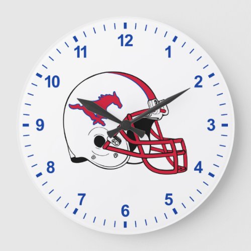 SMU Football Large Clock