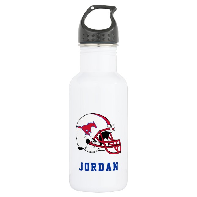 SMU Football Stainless Steel Water Bottle (Front)