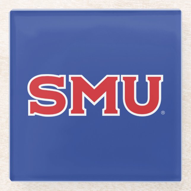 SMU GLASS COASTER (Front)