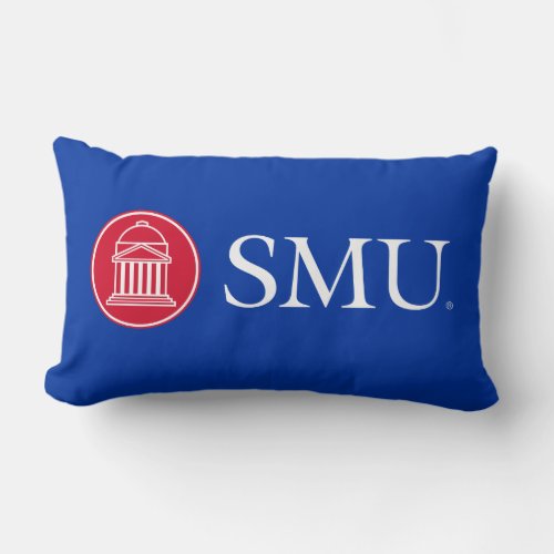 SMU Institutional Mark Lumbar Pillow
