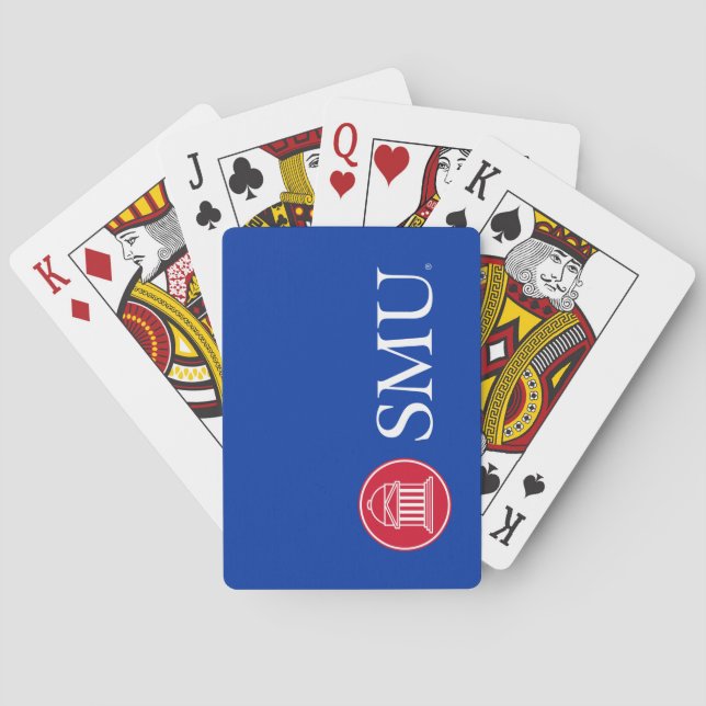 SMU Institutional Mark Poker Cards (Back)