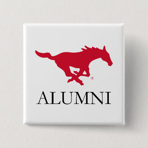 SMU Mustangs Alumni Button
