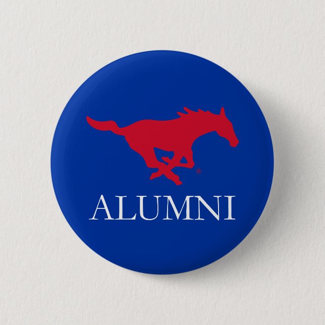 SMU Mustangs Alumni Button (Front)