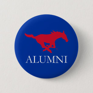 SMU Mustangs Alumni Button