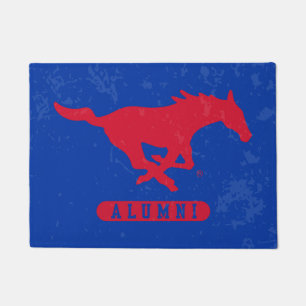 SMU Mustangs Alumni Distressed Doormat