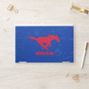 SMU Mustangs Alumni Distressed HP Laptop Skin