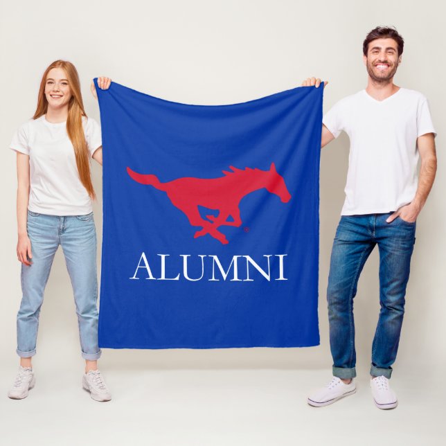 SMU Mustangs Alumni Fleece Blanket (In Situ)