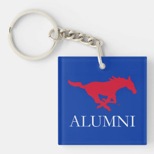 SMU Mustangs Alumni Keychain