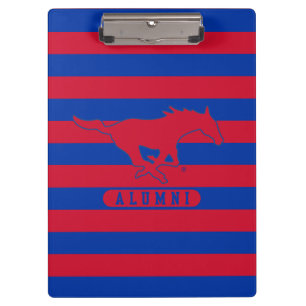 SMU Mustangs Alumni Stripes Clipboard