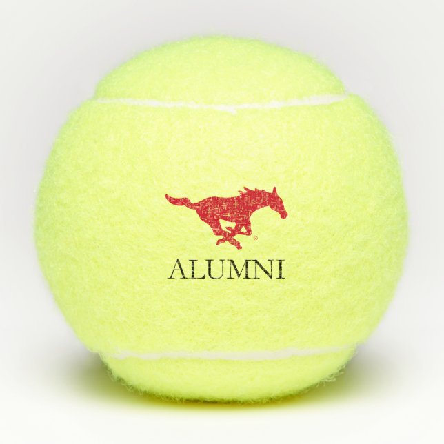 SMU Mustangs Alumni Tennis Balls (Front)