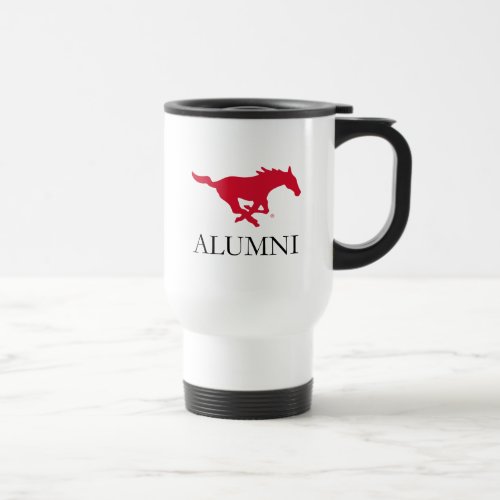 SMU Mustangs Alumni Travel Mug