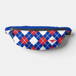 SMU Mustangs Argyle Pattern Fanny Pack