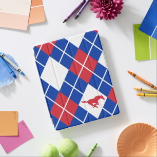 SMU Mustangs Argyle Pattern iPad Smart Cover