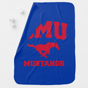 SMU Mustangs Baby Blanket