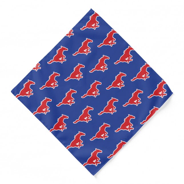 SMU Mustangs Bandana (Front)
