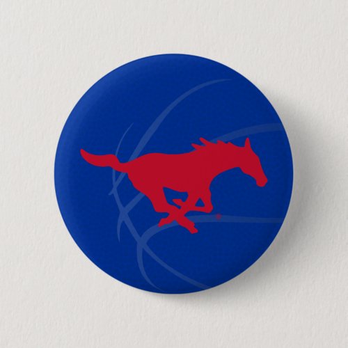 SMU Mustangs Basketball Button