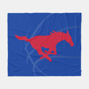 SMU Mustangs Basketball Fleece Blanket