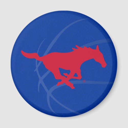 SMU Mustangs Basketball Magnet