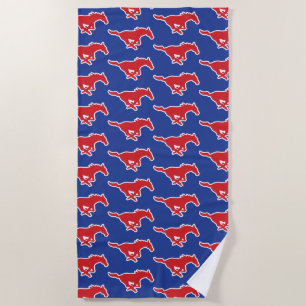 SMU Mustangs Beach Towel